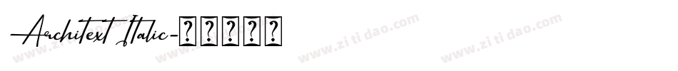 Architext Italic字体转换
